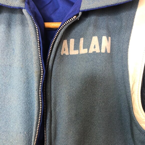 Vintage Letterman Jacket Princeton Jr. High Reversable Halloween Costume Allan - Picture 8 of 16